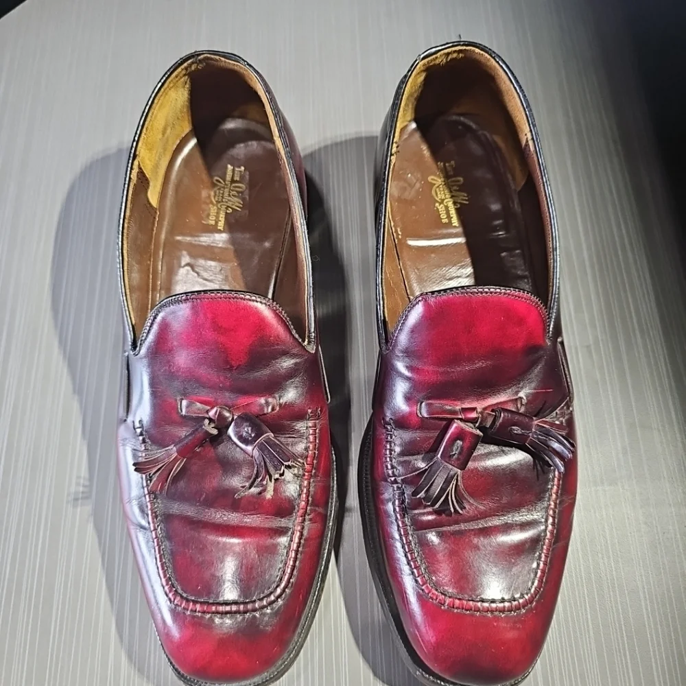 Johnston & Murphy Aristocraft Cordovan/Burgundy Tassel‎ Loafers Men's Size 8.5